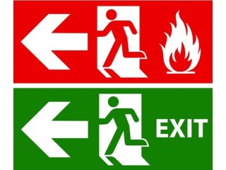 Exit sign